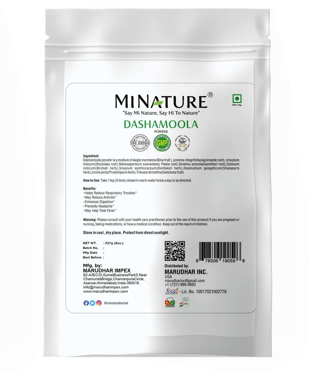 100% Natural Dashamoola Powder 227g