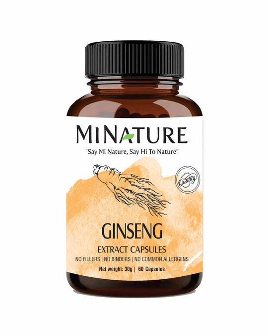 Ginseng Extract Capsules 60 Veg Capsules | 450mg - Panax Ginseng