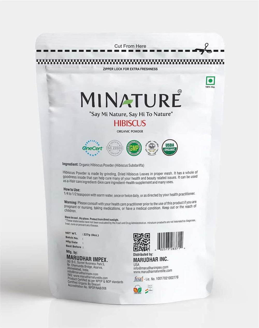 Organic, Hibiscus Powder, Ayurveda Store NZ