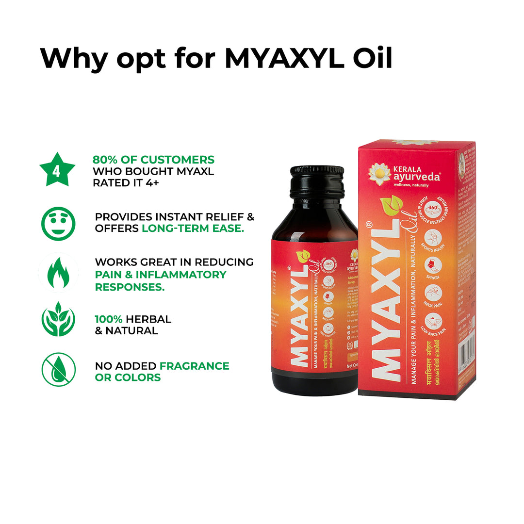 Kerala Ayurveda Myaxyl oil - For Quick Pain Relief Naturally