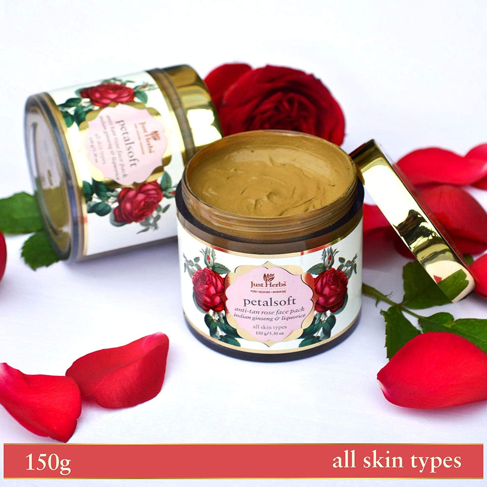 Petalsoft Anti-tan Rose Face Pack 70gms