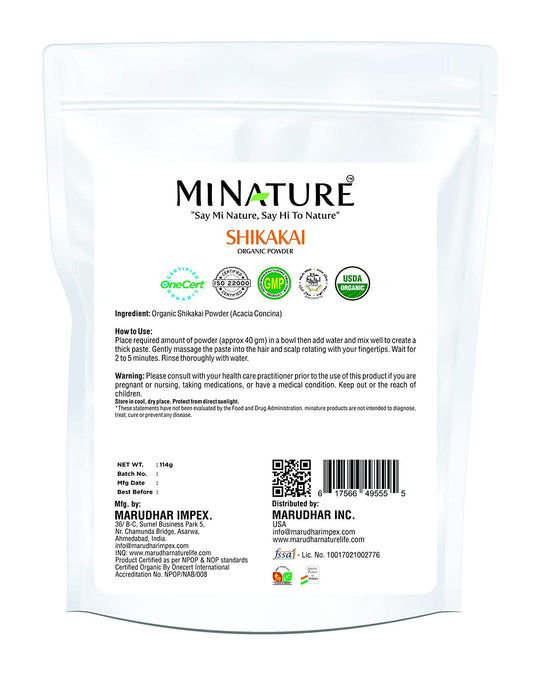 Organic Shikakai Powder 227g - USDA Certified - Ayurvedic Herbs NZ