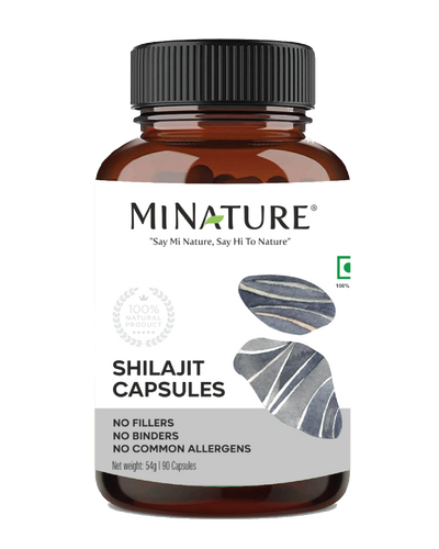Pure Shilajit Extract Capsules 90 Veg Caps | 1000mg - 100% Natural