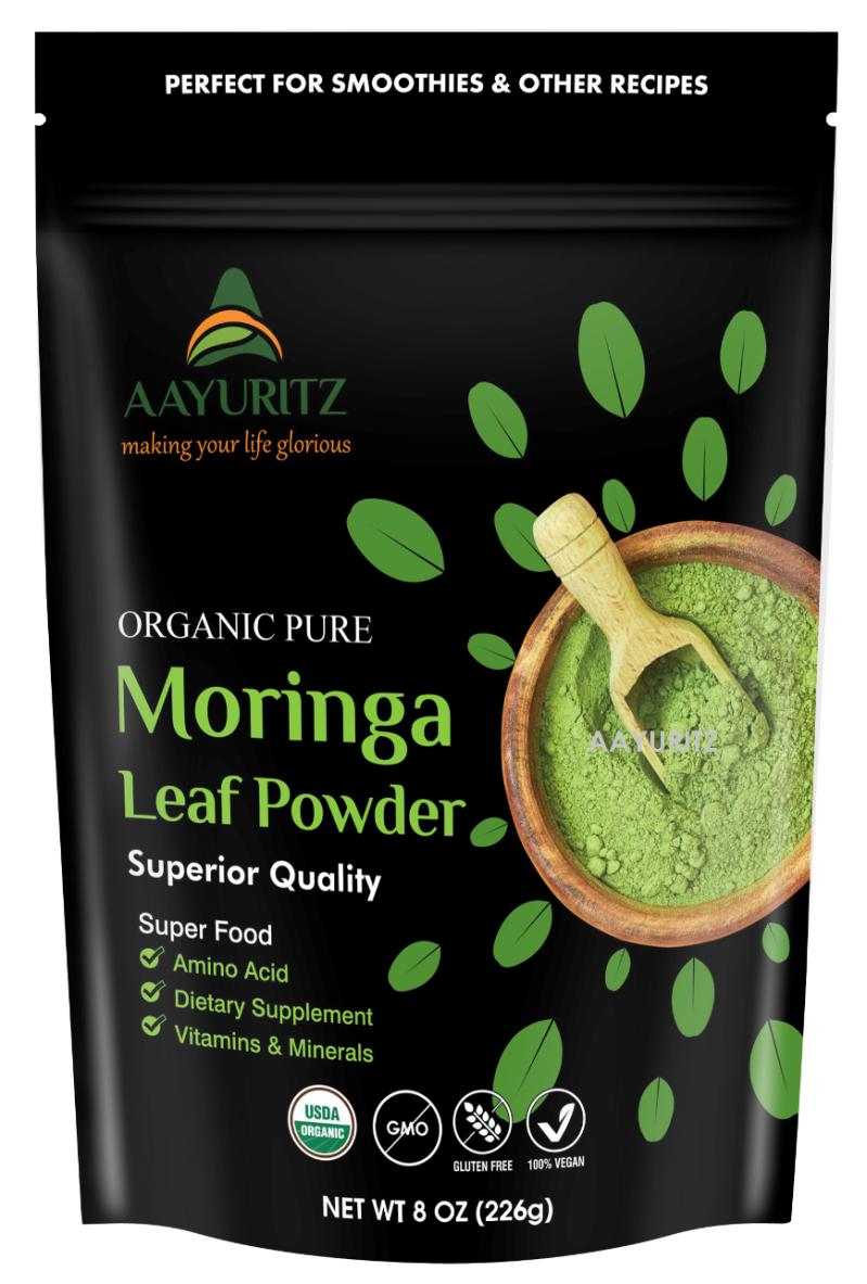 Organic, Moringa Powder, Ayurveda Store