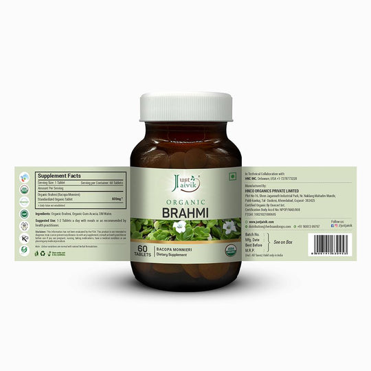 Organic Brahmi Tablets - 600mg